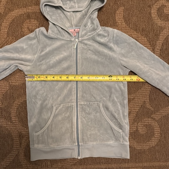 Juicy Couture little girl velour hoodie size 10, used but in good condition 🔥Y2K - Picture 6 of 7